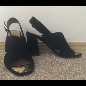 Gold plated Aldo Heels